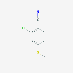 molecular formula C8H6ClNS B1454405 2-Chloro-4-(methylsulfanyl)benzonitrile CAS No. 1002557-03-0