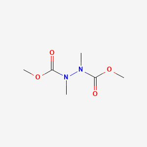 molecular formula C6H12N2O4 B14544069 Dimethyl dimethylhydrazine-1,2-dicarboxylate CAS No. 62116-60-3
