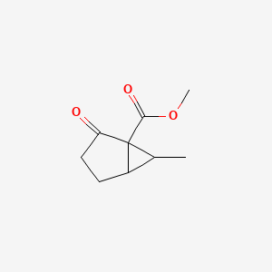 molecular formula C9H12O3 B14544077 Methyl 6-methyl-2-oxobicyclo[3.1.0]hexane-1-carboxylate CAS No. 61996-12-1