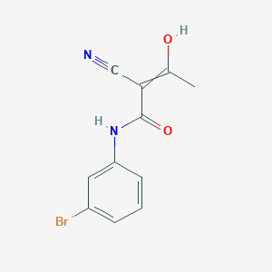 molecular formula C11H9BrN2O2 B14544148 N-(3-Bromophenyl)-2-cyano-3-hydroxybut-2-enamide CAS No. 62004-12-0