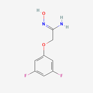 B1454421 2-(3,5-difluorophenoxy)-N'-hydroxyethanimidamide CAS No. 1344795-88-5