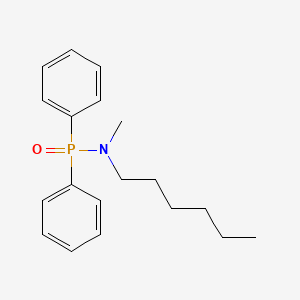 molecular formula C19H26NOP B14544213 N-Hexyl-N-methyl-P,P-diphenylphosphinic amide CAS No. 62316-77-2