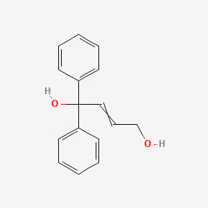 molecular formula C16H16O2 B14544230 1,1-diphenylbut-2-ene-1,4-diol CAS No. 62117-87-7
