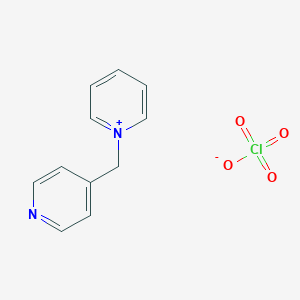 molecular formula C11H11ClN2O4 B14544237 Pyridinium, 1-(4-pyridinylmethyl)-, perchlorate CAS No. 61777-50-2