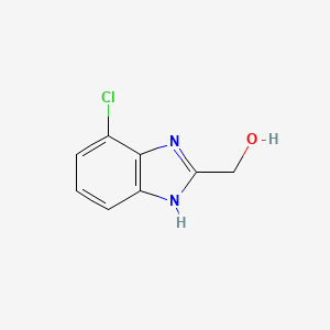 molecular formula C8H7ClN2O B1454430 4-Chloro-2-(hydroxymethyl)benzimidazole CAS No. 1263060-13-4