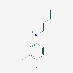 molecular formula C11H16FN B1454435 N-butyl-4-fluoro-3-methylaniline CAS No. 1344249-28-0