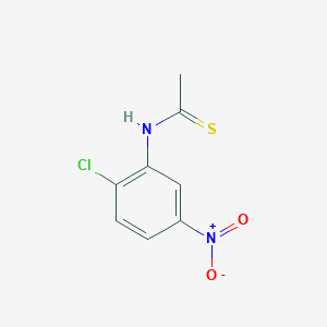 molecular formula C8H7ClN2O2S B14544382 Ethanethioamide, N-(2-chloro-5-nitrophenyl)- CAS No. 62248-10-6