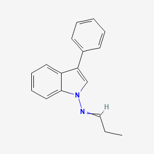 molecular formula C17H16N2 B14544384 N-(3-Phenyl-1H-indol-1-yl)propan-1-imine CAS No. 62308-83-2