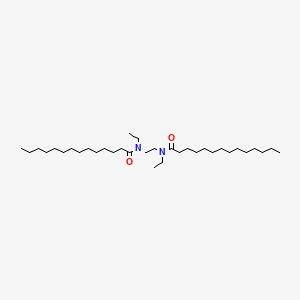 molecular formula C34H68N2O2 B14544481 N,N'-(Ethane-1,2-diyl)bis(N-ethyltetradecanamide) CAS No. 61797-53-3