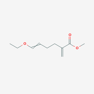 molecular formula C10H16O3 B14544493 Methyl 6-ethoxy-2-methylidenehex-5-enoate CAS No. 62025-01-8