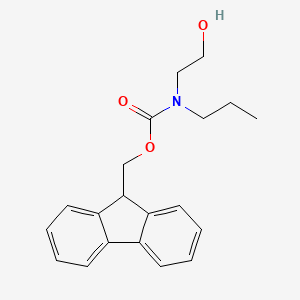 molecular formula C20H23NO3 B1454451 9H-fluoren-9-ylmethyl N-(2-hydroxyethyl)-N-propylcarbamate CAS No. 1343262-00-9