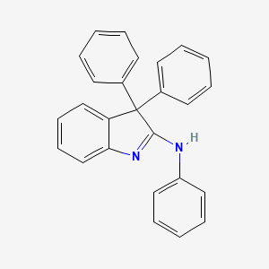 molecular formula C26H20N2 B14544527 N,3,3-Triphenyl-3H-indol-2-amine CAS No. 62208-50-8