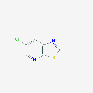 molecular formula C7H5ClN2S B1454453 6-Chloro-2-methylthiazolo[5,4-B]pyridine CAS No. 857970-22-0