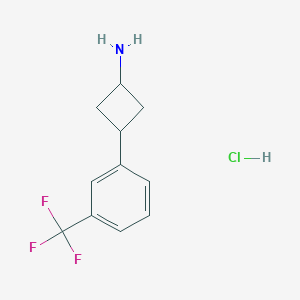 3-[3-(Trifluoromethyl)phenyl]cyclobutan-1-amine hydrochloride