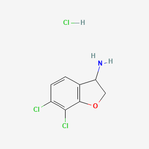 6,7-Dichloro-2,3-dihydro-1-benzofuran-3-amine hydrochloride
