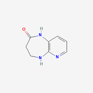 molecular formula C8H9N3O B1454466 4,5-Dihydro-1H-pyrido[2,3-b][1,4]diazepin-2(3H)-one CAS No. 757966-64-6