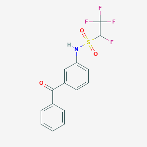 molecular formula C15H11F4NO3S B14544681 N-(3-Benzoylphenyl)-1,2,2,2-tetrafluoroethane-1-sulfonamide CAS No. 62261-65-8