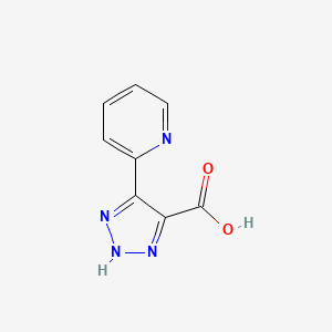 molecular formula C8H6N4O2 B1454469 4-(pyridin-2-yl)-1H-1,2,3-triazole-5-carboxylic acid CAS No. 1517060-17-1