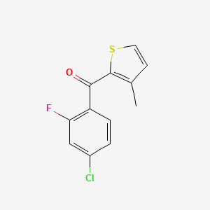 (4-Chloro-2-fluorophenyl)(3-methylthiophen-2-yl)methanone