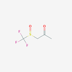 molecular formula C4H5F3O2S B14544762 1-(Trifluoromethanesulfinyl)propan-2-one CAS No. 61916-00-5
