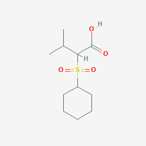2-(Cyclohexanesulfonyl)-3-methylbutanoic acid