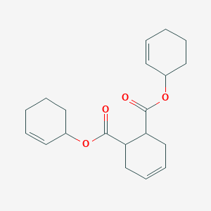 molecular formula C20H26O4 B14544795 Dicyclohex-2-en-1-yl cyclohex-4-ene-1,2-dicarboxylate CAS No. 62144-63-2