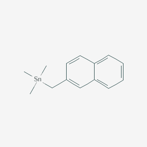 molecular formula C14H18Sn B14544808 Trimethyl[(naphthalen-2-yl)methyl]stannane CAS No. 61760-08-5