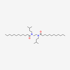 molecular formula C36H72N2O2 B14544829 N,N'-(Ethane-1,2-diyl)bis[N-(3-methylbutyl)dodecanamide] CAS No. 61839-57-4