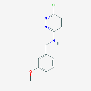 molecular formula C12H12ClN3O B1454486 6-chloro-N-[(3-methoxyphenyl)methyl]pyridazin-3-amine CAS No. 1184826-33-2