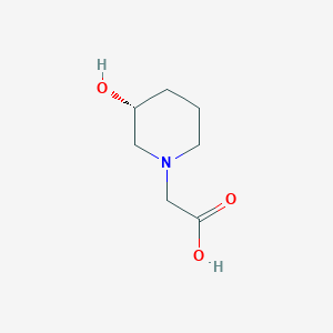molecular formula C7H13NO3 B1454487 ((R)-3-Hydroxy-piperidin-1-yl)-acetic acid CAS No. 1354002-75-7