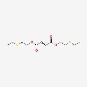 molecular formula C12H20O4S2 B14544876 Bis[2-(ethylsulfanyl)ethyl] but-2-enedioate CAS No. 62087-23-4