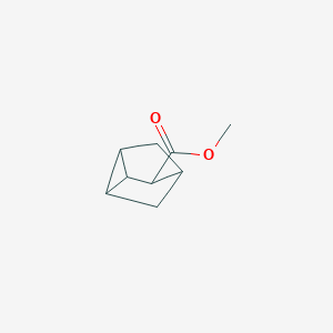 molecular formula C9H12O2 B145449 Tricyclo[2.2.1.02,6]heptane-3-carboxylic acid, methyl ester, stereoisomer (9CI) CAS No. 132672-03-8
