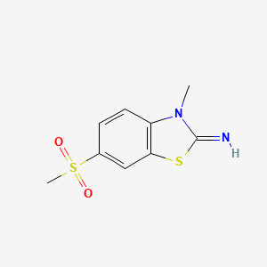 3-methyl-6-(methylsulfonyl)benzo[d]thiazol-2(3H)-imine