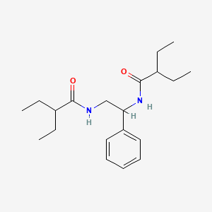 molecular formula C20H32N2O2 B14544948 N,N'-(1-Phenylethane-1,2-diyl)bis(2-ethylbutanamide) CAS No. 61796-88-1