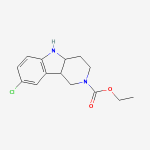 Ethyl 8-chloro-3,4,4a,5-tetrahydro-1H-pyrido[4,3-b]indole-2(9bH)-carboxylate