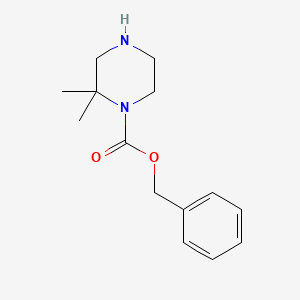 molecular formula C14H20N2O2 B1454502 Benzyl 2,2-dimethylpiperazine-1-carboxylate CAS No. 846052-89-9