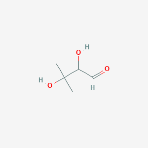 molecular formula C5H10O3 B14545044 2,3-Dihydroxy-3-methylbutanal CAS No. 61845-76-9