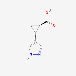 (1R,2R)-2-(1-methyl-1H-pyrazol-4-yl)cyclopropane-1-carboxylic acid