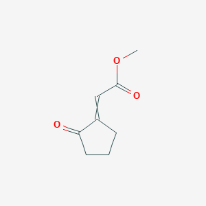 molecular formula C8H10O3 B14545065 Methyl (2-oxocyclopentylidene)acetate CAS No. 62296-76-8