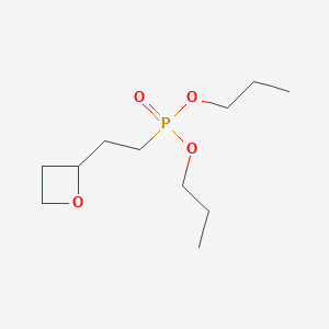 molecular formula C11H23O4P B14545067 Dipropyl [2-(oxetan-2-yl)ethyl]phosphonate CAS No. 62129-94-6