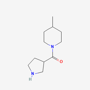 molecular formula C11H20N2O B1454510 4-Methyl-1-(pyrrolidine-3-carbonyl)piperidine CAS No. 1342132-49-3