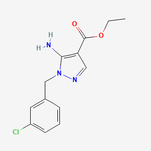 ethyl 5-amino-1-(3-chlorobenzyl)-1H-pyrazole-4-carboxylate