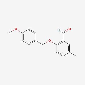 2-[(4-Methoxyphenyl)methoxy]-5-methylbenzaldehyde