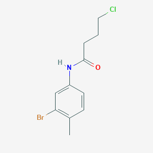 molecular formula C11H13BrClNO B1454523 N-(3-bromo-4-methylphenyl)-4-chlorobutanamide CAS No. 1226313-04-7