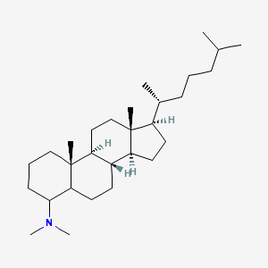 molecular formula C29H53N B14545270 N,N-Dimethylcholestan-4-amine CAS No. 62057-62-9