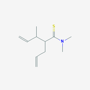 molecular formula C11H19NS B14545278 N,N,3-Trimethyl-2-(prop-2-en-1-yl)pent-4-enethioamide CAS No. 61784-30-3