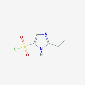 molecular formula C5H7ClN2O2S B1454531 2-ethyl-1H-imidazole-4-sulfonyl chloride CAS No. 1342111-54-9