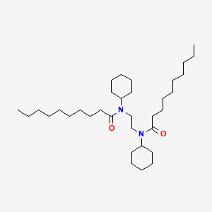 molecular formula C34H64N2O2 B14545332 N,N'-(Ethane-1,2-diyl)bis(N-cyclohexyldecanamide) CAS No. 61797-63-5
