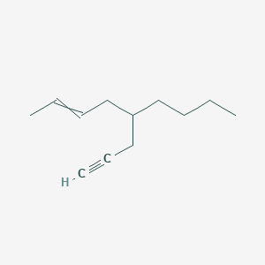 molecular formula C12H20 B14545367 5-(Prop-2-YN-1-YL)non-2-ene CAS No. 61786-32-1
