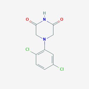 molecular formula C10H8Cl2N2O2 B1454540 4-(2,5-Dichlorophenyl)piperazine-2,6-dione CAS No. 1267379-66-7